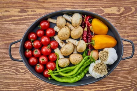 cooking vegetables